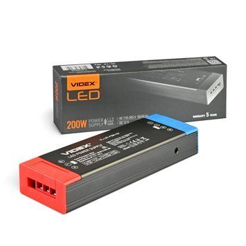 Блок живлення для LED стрічки VIDEX DC12V 16.6A 200W IP20 (VL-LST-P200-12V) VL-LST-P200-12V фото
