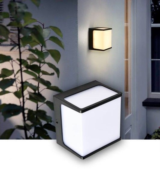 Светодиодный фасадный светильник Horoz Electric CUBE 8W черный 076-068-0008-010 фото