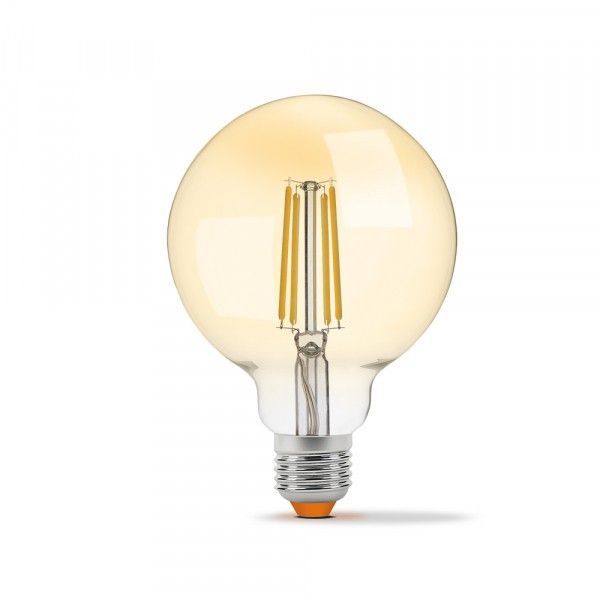 LED лампа VIDEX Filament G95FAD 7W E27 2200K домерная бронза VL-G95FAD-07272 фото