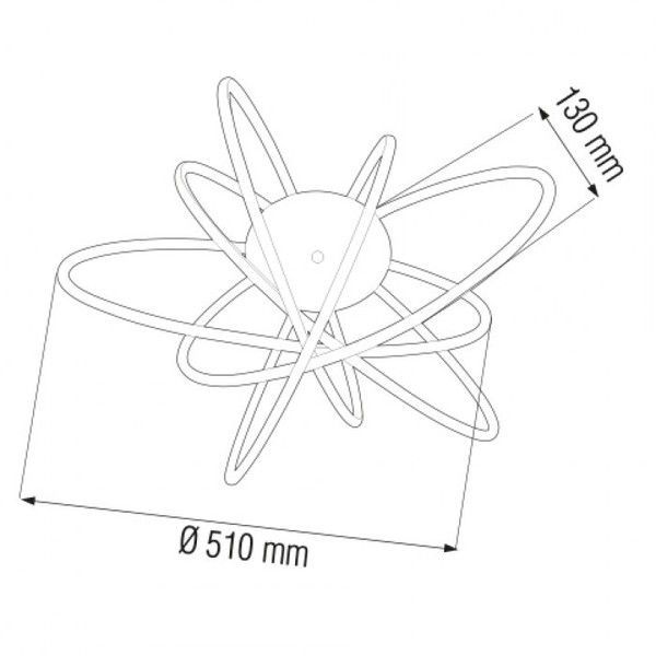 Светодиодная люстра Horoz Electric GENESIS 100W хром 019-036-0100-010 фото