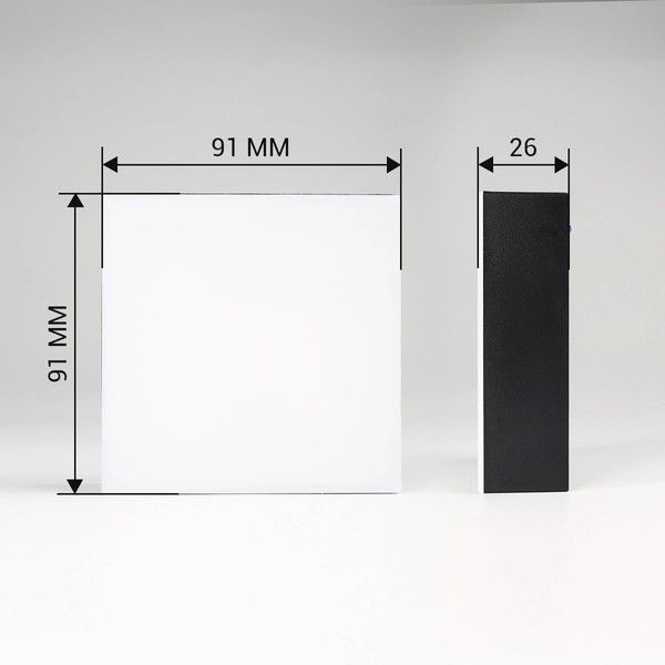 LED світильник накладний Biom 6W 5000K IP40 квадратний чорний (NL-2-S6-B-5) NL-2-S6-B-5 фото