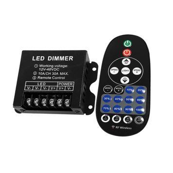 диммер OEM D-30A-RF23-B DC12-48V (10А 3 канала) черный D-30A-RF23-B фото