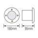 Светильник тротуарный AZUR-18 (079-029-0018-010) мат.хром. 079-029-0018-010 фото 2