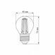 LED лампа VIDEX Filament G45FA 4W E27 2200K бронза VL-G45FA-04272 фото 3