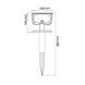 Ґрунтовий світильник Horoz Electric OZMO 3W чорний 078-015-0003-020 фото 3