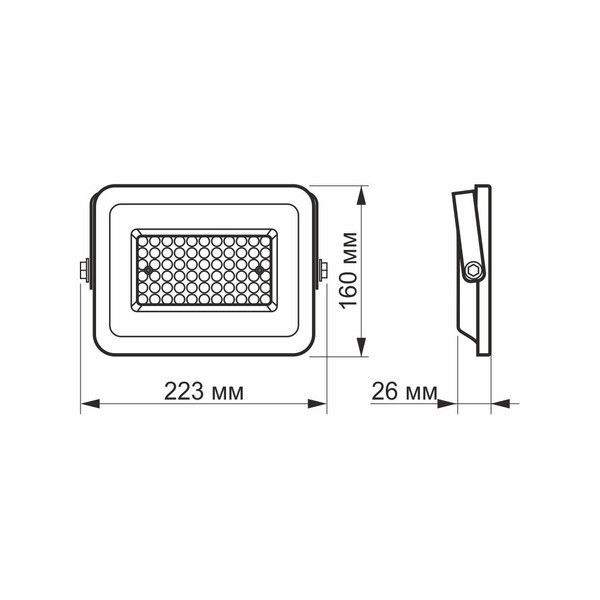 LED прожектор VIDEX F2e 50W 5000K VL-F2e-505W фото