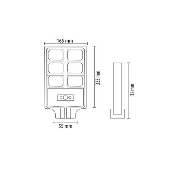Вуличний світильник Horoz Electric COMPACT PRO-30 30W чорний 074-010-1030-020 фото