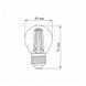 LED лампа VIDEX Filament G45F 6W E27 4100K VL-G45F-06274 фото 3