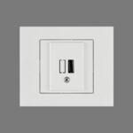 розетка 1-USB белая GRANO 400-010300-245 фото