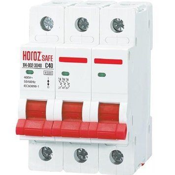 Автоматичний вимикач Horoz Electric SAFE 40A 3P 114-002-3040-010 фото