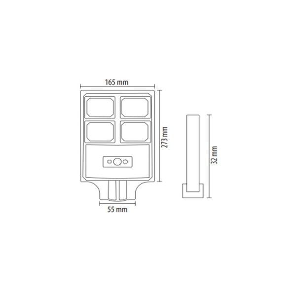 Вуличний світильник Horoz Electric COMPACT PRO-20 20W чорний 074-010-1020-020 фото