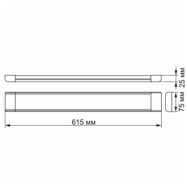 LED светильник линейный VIDEX 27W 0,6М 5000K VL-BN-27065 фото