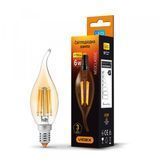 LED лампа VIDEX Filament C37FtA 6W E14 2200K бронза VL-C37FtA-06142 фото