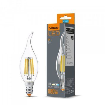 LED лампа VIDEX Filament C37Ft 6W E14 4100K VL-C37Ft-06144 фото