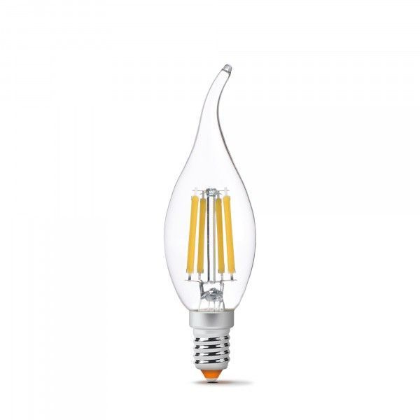 LED лампа VIDEX Filament C37Ft 6W E14 4100K VL-C37Ft-06144 фото