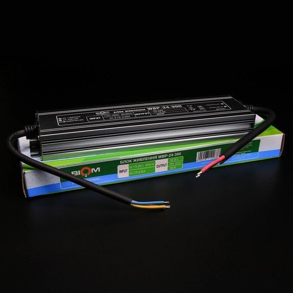 Блок живлення герметичний Biom Professional 300W 24V 12.5A IP67 (WBP-24-300) WBP-24-300 фото