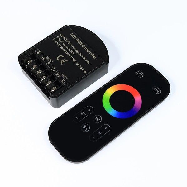 Контроллер RGB OEM C-24-RF8-T-B (8A*3кан) черный C-24-RF8-T-B фото