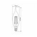 LED лампа VIDEX Filament C37Ft 6W E14 4100K VL-C37Ft-06144 фото 3