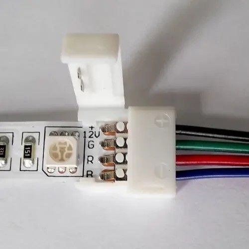 Конектор для світлодіодних стрічок OEM SC-08-SW-10-4 10mm RGB joint wire (провід-затискач) SC-08-SW-10-4 фото
