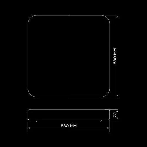 Смарт люстра Biom SMART SML-S21-90-2 DIY (90 Вт) квадратна з пультом SML-S21-90/2-DIY фото