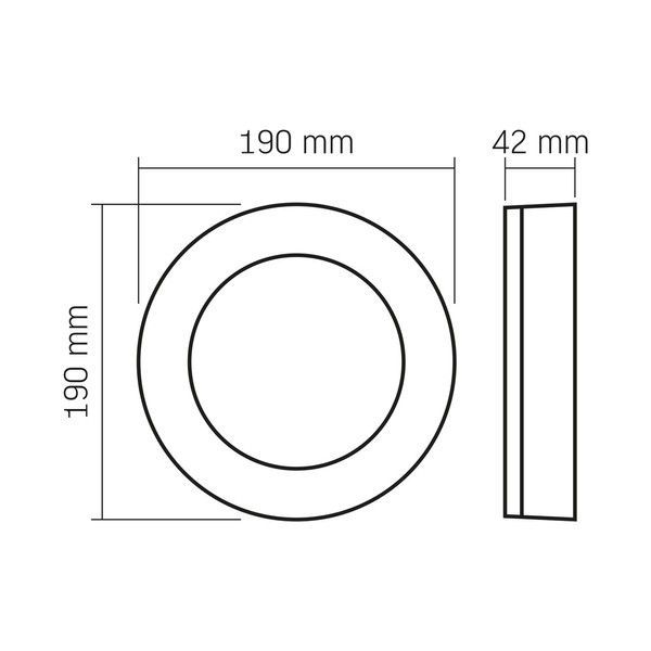 LED світильник ART IP65 круглий VIDEX VLE-BHFR-155B 15W 5000K Black VLE-BHFR-155B фото