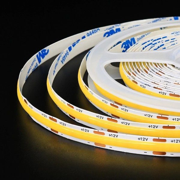 Світлодіодна стрічка OEM ST-12-8-COB-320-WW 12V IP33 3000-3500K Тепла біла ST-12-8-COB-320-WW фото