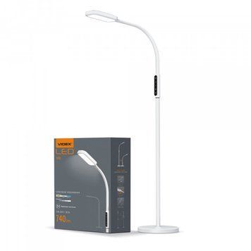 LED торшер білий VIDEX TF07W 14W 3000-5500K VL-TF07W фото
