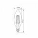 LED лампа VIDEX Filament C37F 6W E14 3000K VL-C37F-06143 фото 3