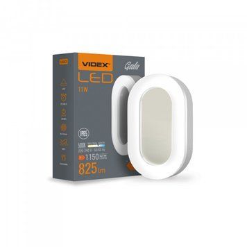 LED світильник вологозахищений ART IP65 овальний VIDEX 11W 5000K VLE-BHFO-115 фото