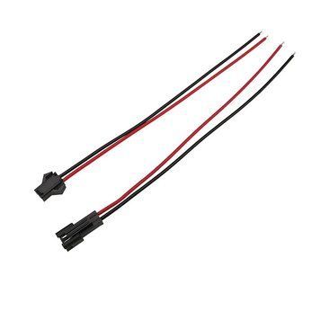 Конектор для LED стрічки Biom SC-28-2-MF-BR 2 pin (комплект "мама "+"тато" з проводом) SC-28-2-MF-BR фото