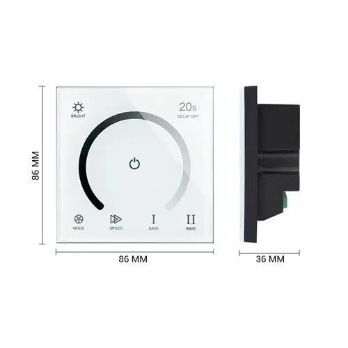 Діммер OEM 8A-Touch-W білий вбудований 8А-Touch фото
