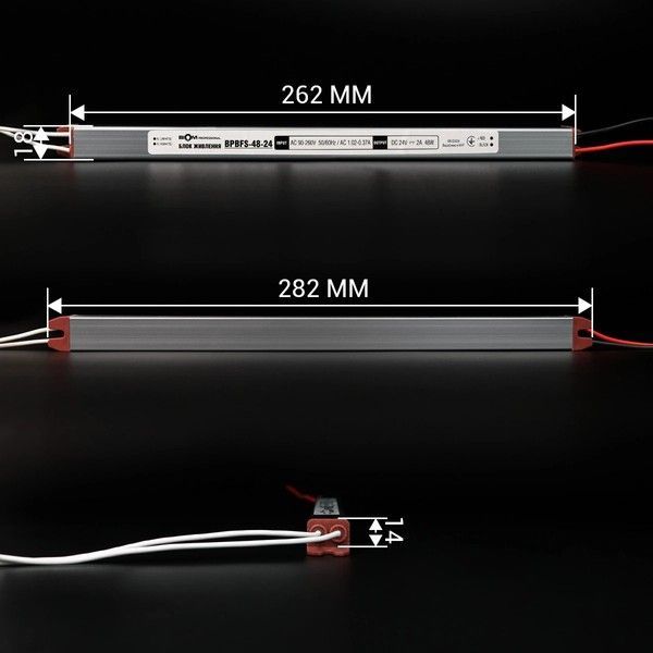 Блок живлення герметичний Biom Professional 48W 24V 2A Stick IP67 (BPBFS-48-24) BPBFS-48-24 фото