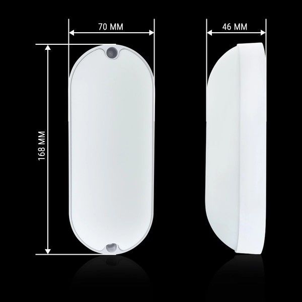 Світлодіодний світильник ЖКГ Biom 9W 6000K Овальний MPL-O9-6 MPL-09-6 фото