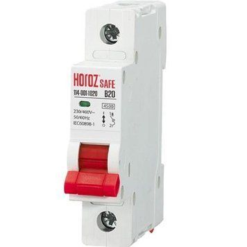 Автоматичний вимикач Horoz Electric SAFE 20A 1P 114-001-1020-010 фото