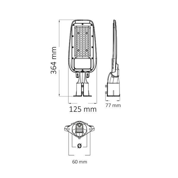 Светильник уличный Horoz Electric FLORIDA-30 30W серый 074-014-0030-020 фото