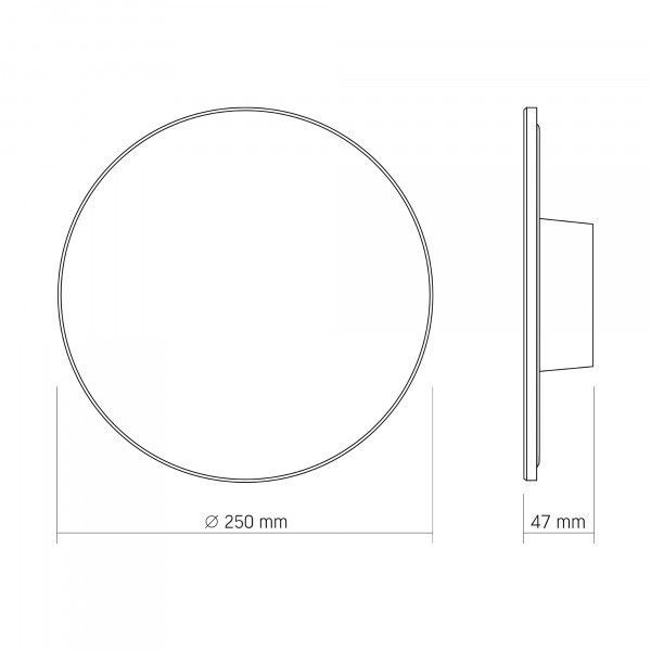LED светильник настенный влагозащищенный VIDEX WL03 18W 3000-4000-6500K VL-WL03-18CW фото
