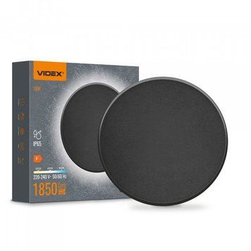 LED світильник настінний вологозахищений VIDEX WL03 18W 3000-4000-6500K Black VL-WL03-18CB фото
