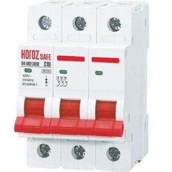 Автоматичний вимикач Horoz Electric SAFE 16A 3P 114-002-3016-010 фото