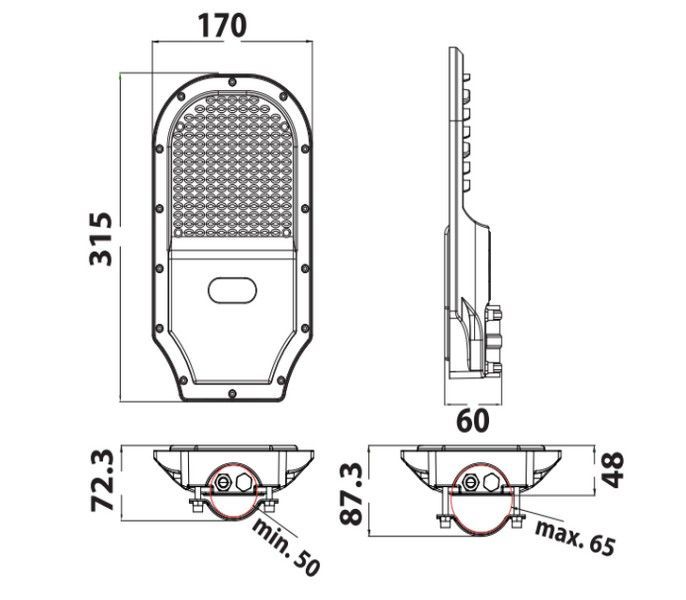 Світильник вуличний Horoz Electric ORLANDO PRO-30 30W 074-005-1030-020 фото