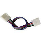 Коннектор для светодиодных лент OEМ SС-09-SWS-10-4 10mm RGB 2joints wire (провод-2 зажима) SC-09-SWS-10-4 фото