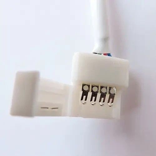 Конектор для світлодіодних стрічок OEM SC-10-SWC-10mm RGB joint joint-F wire (затискач-провід-затискач тато) SC-10-SWC-4 фото