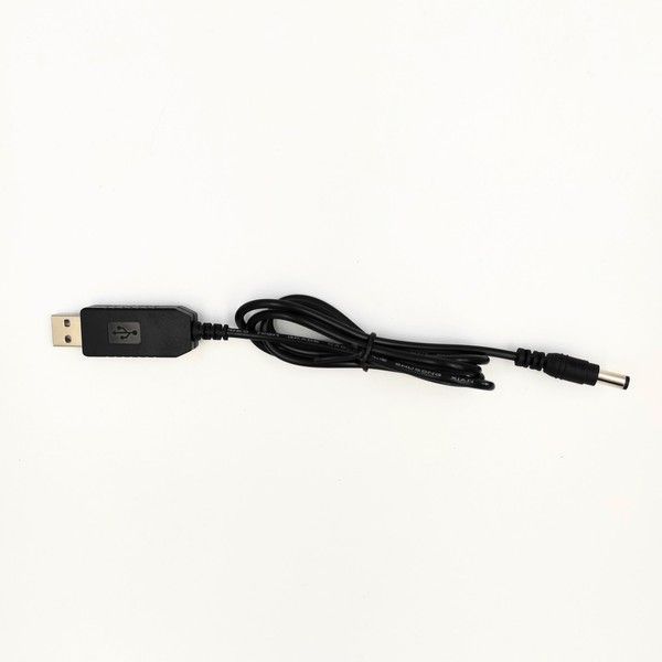 Кабель живлення з перетворювачем OEM DC5-DC12V USB-5.5 1А для під'єднання від повербанка WIFI Роутера 90см PC-5-12-USB-5.5-9 фото
