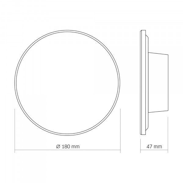 LED светильник настенный влагозащищенный VIDEX WL03 12W 3000-4000-6500K VL-WL03-12CW фото