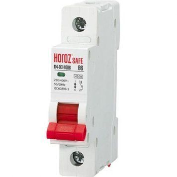Автоматичний вимикач Horoz Electric SAFE 10A 1P 114-001-1010-010 фото