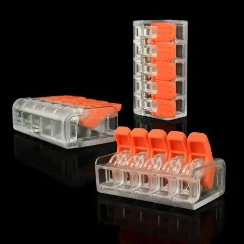 Клема швидкого монтажу Biom WT-465 5 входів 32А 400В 0.14-4mm2 WT-465 фото