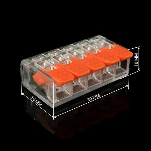 Клема швидкого монтажу Biom WT-465 5 входів 32А 400В 0.14-4mm2 WT-465 фото