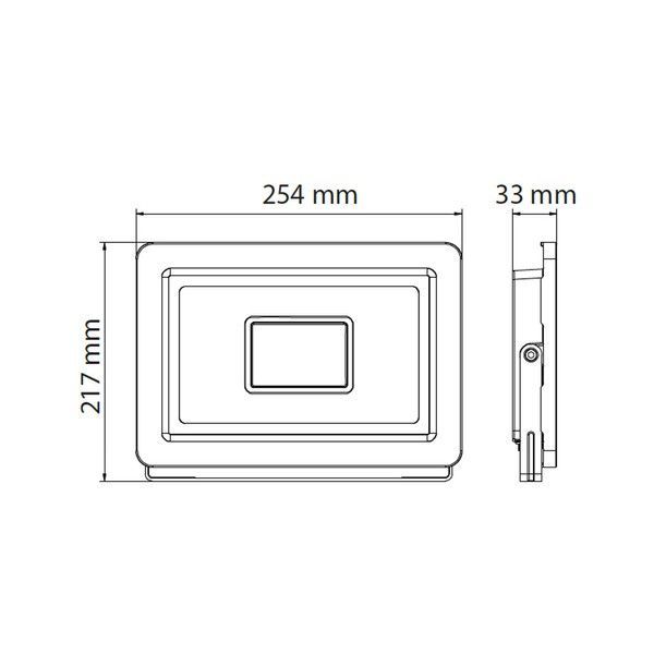 Світлодіодний прожектор Horoz Electric PARDUS-100 100W 6400K чорний 068-028-0100-010 фото