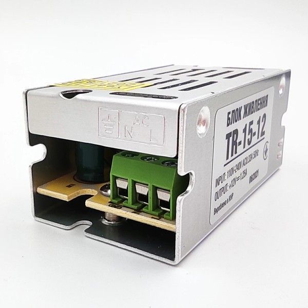 Блок питания Biom 15W 12V 1.25A IP20 (TR-15-12) TR-15-12 фото