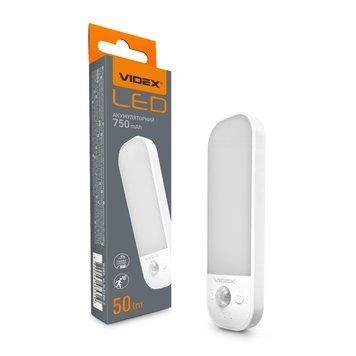 LED Світильник акумуляторний з датчиком руху VIDEX VL-NL014W-S VL-NL014W-S фото