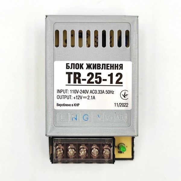 Блок питания Biom 25W 12V 2.1A IP20 (TR-25-12) TR-25-12 фото